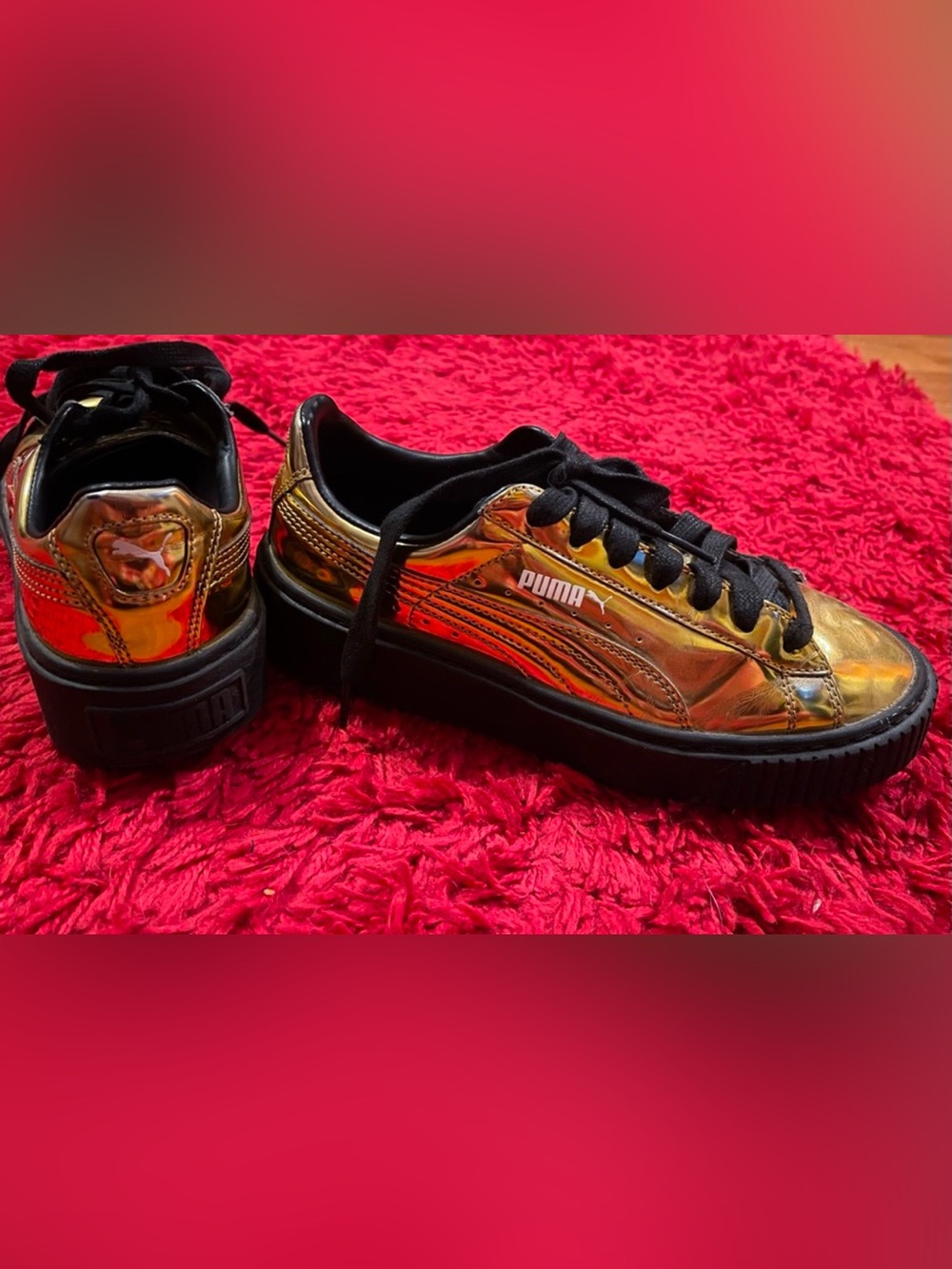 Puma metallic Gold plateform
